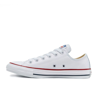 Кеды Converse All Star Leather белые низкие кожаные