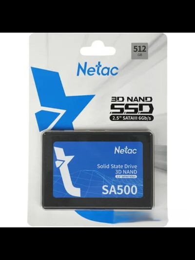 Накопитель SSD Netac SATA III 512Gb SA500 2.5" RTL (NT01SA500-512-S3X)