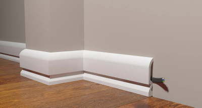 Напольный плинтус Decor-Dizayn DD700, для покраски, влагостойкий, ударопрочный, 2 метра