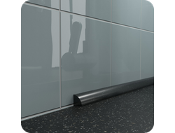 Акриловый плинтус бордюр на столешницу BNV ПШ12 черный 1