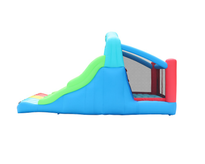 Надувной батут с тройной горкой «Гонка»