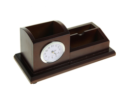 Модель № WT19: письменный набор с часами, визитницей и подставкой для ручек
