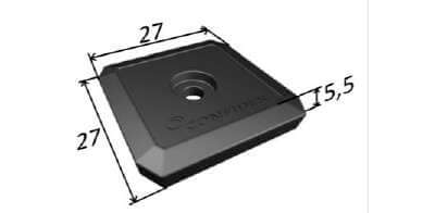 RFID метка NFC Confidex IRONSIDE Micro NFC, NTAG213, 27х27х5,5 мм, 3001300