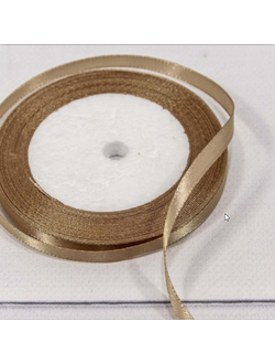 Лента атласная 6мм (67, капучино), 22,9м