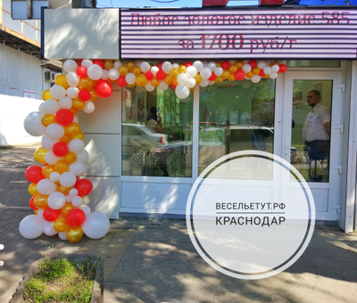 гирлянда из шаров "разнокалиберная"