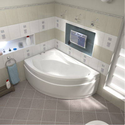 Акриловая Ванна Bas Вектра 150х90 левая