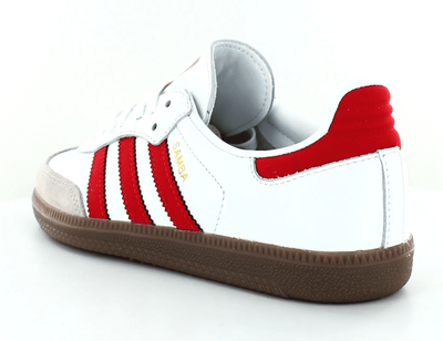Adidas Samba Vegan White (Белые с красным) Арт2 новые