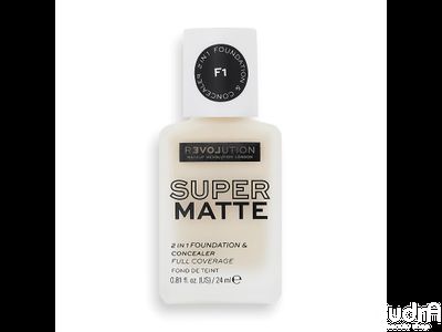 Relove by Revolution Тональная основа и консилер 2 в 1 Supermatte 2 in 1 Foundation &amp; Concealer, F1