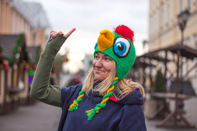 Шапка Попугай