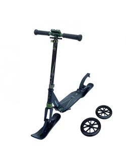 Самокат на лыжах 2в1 tech team CITY SCOOTER зеленый 2022