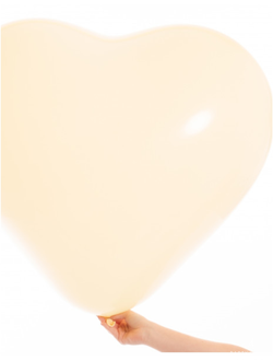 Шар гигант сердце айвори