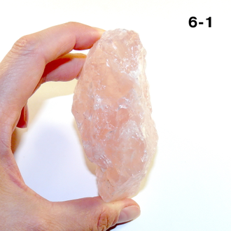 Розовый кварц натуральный (необработанный) №6-1: 224,8г - 86*56*40мм