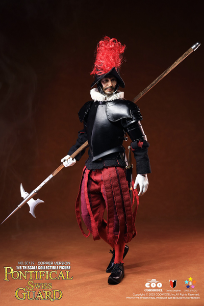 Капитан швейцарской гвардии (медная версия) - Коллекционная ФИГУРКА 1/6 scale SERIES OF EMPIRES - PONTIFICAL SWISS CAPTAIN (EXCLUSIVE CUPRONICKEL VERSION) (SE129) - COOMODEL
