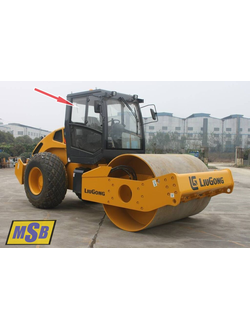 Стекло дверное правое верхнее на LiuGong 6114