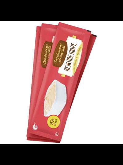 Деревенские лакомства для кошек, Нежное пюре из креветок 4 шт*10 гр