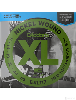 D`Addario EXL117 Nickel Wound (11-56)