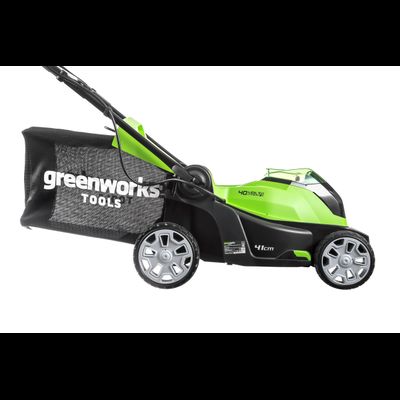 Аккумуляторная газонокосилка Greenworks G40LM41K4 set