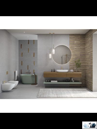 Керамическая плитка Creto Chloe rock 30х90 см серый