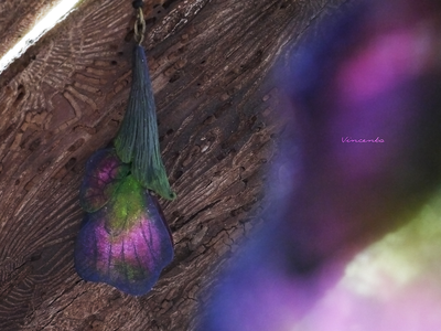 Волшебные серьги "Крылышки Луговых Фей" (необычные серьги в эльфийском стиле)