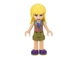 Friends Stephanie - Olive Green Shorts and Top, Dark Purple Shoes, n/a (frnd375)