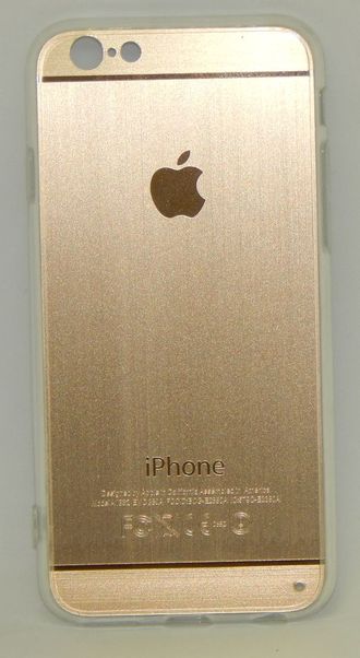 Защитная крышка iPhone 6/6S, с логотипом золотистая