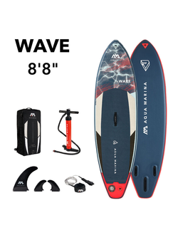 SUP-доска надувная для сёрфинга Aqua Marina Wave 8'8"