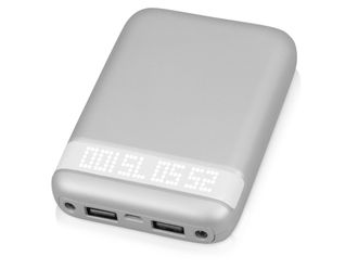 Портативное зарядное устройство PowerBank, 10000 mAh, серебристый