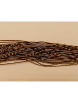 Канитель мягкая, цвет светлая бронза, 1 мм