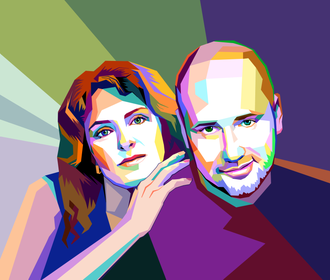 Портреты в стиле WPAP