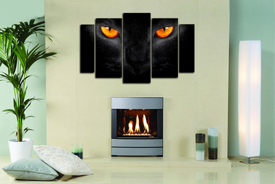 Модульная картина "Взгляд хищника"