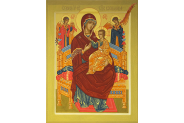 76.Образ ПРСВТ.Богородицы"Всецарица", (30х40), Вероника Величко