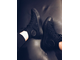 Кеды Converse All Star черные высокие на ногах фото