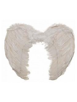Крылья ангела белые 45 см