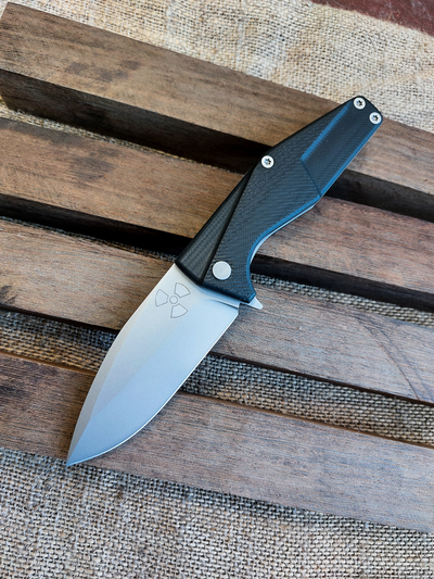 Складной нож URAN R сталь AUS 10, рукоять G10, цвет черный