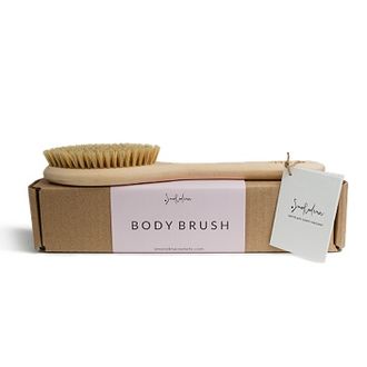 SmoRodina Dry Massage Brush Щетка для сухого массажа с ручкой