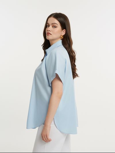 Базовая рубашка со спущенным рукавом