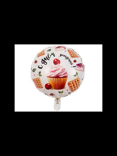 Круг 45 см "С Днём Рождения"