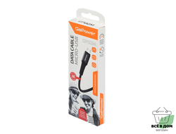 Кабель GoPower microUSB  2,4А черный