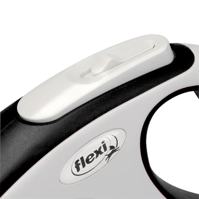 Flexi рулетка NEW LINE Comfort L (до 60 кг) лента 5 м серый/черный