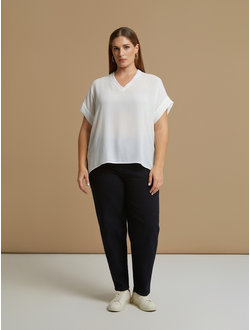 Женская блузка с принтом большого размера в модном бутике XLady