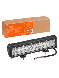 Фара светодиодная (балка) двухрядная, 24LED комбин.свет, 72W (300х78х65) 12/24V (ALED050) AIRLINE