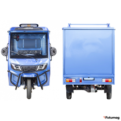 Грузовой электротрицикл Rutrike КАРГО Кабина Дуал обогрев 1500 60V1000W синий