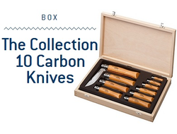 Коллекционный набор ножей Opinel Carbon 10 шт