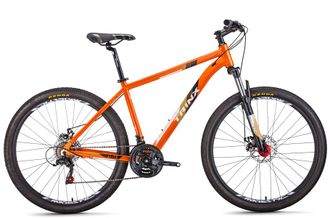 Горный велосипед TRINX M136 ELITE оранжево-черно-оранжевый, рама 18