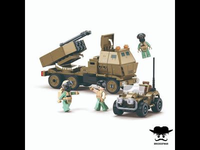 Конструктор SLUBAN M38-B1259 российская Армейская операция Охота и уничтожение, Ищи и ликвидируй, 6 фигурок, 579 деталей