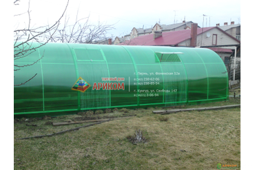 Теплица ариком с зеленым кунгур