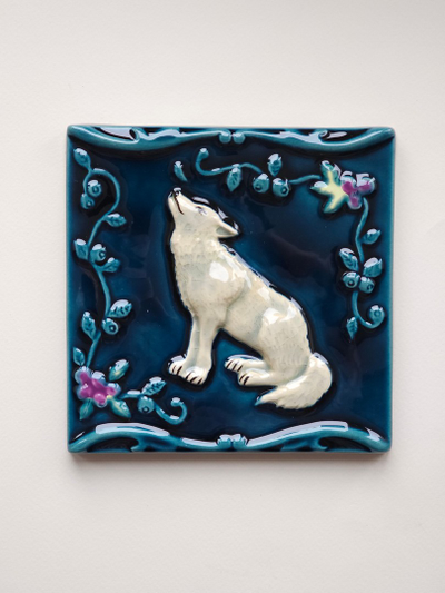 Волк (керамическая плитка)