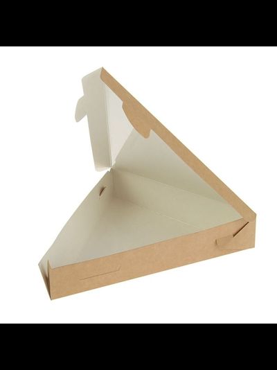 Коробка треугольная для куска пиццы/пирога (крафт), 220*200*40мм