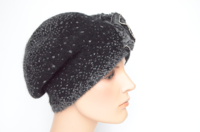 Женский берет со стразами Сваровски