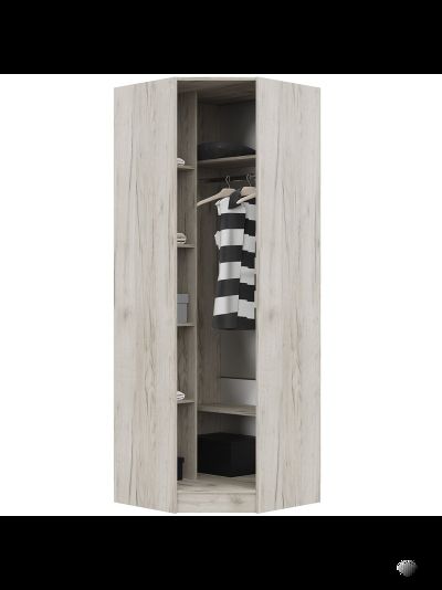 Гармония ШУ 601 М Шкаф угловой Крафт белый/Крафт серый